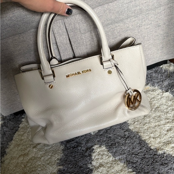 Michael Kors Cream Satchel Bag - Picture 1 of 6